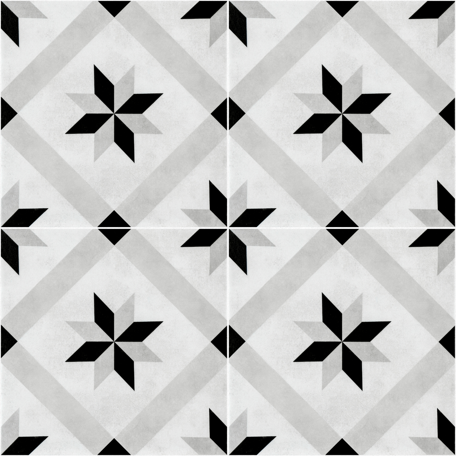 London Grey Geo Porcelain Tile-Patterned London Grey Geo Porcelain Tile-Patterned