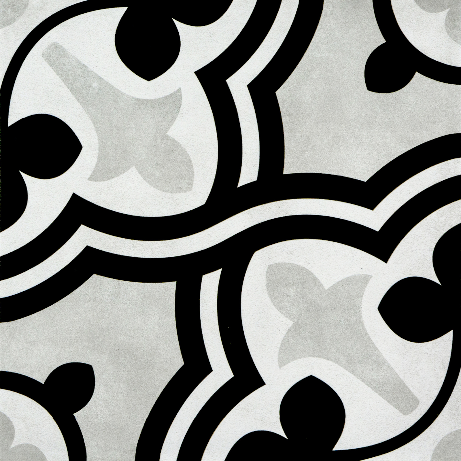 London Grey Victorian Porcelain Tile-Patterned London Grey Victorian Porcelain Tile-Patterned