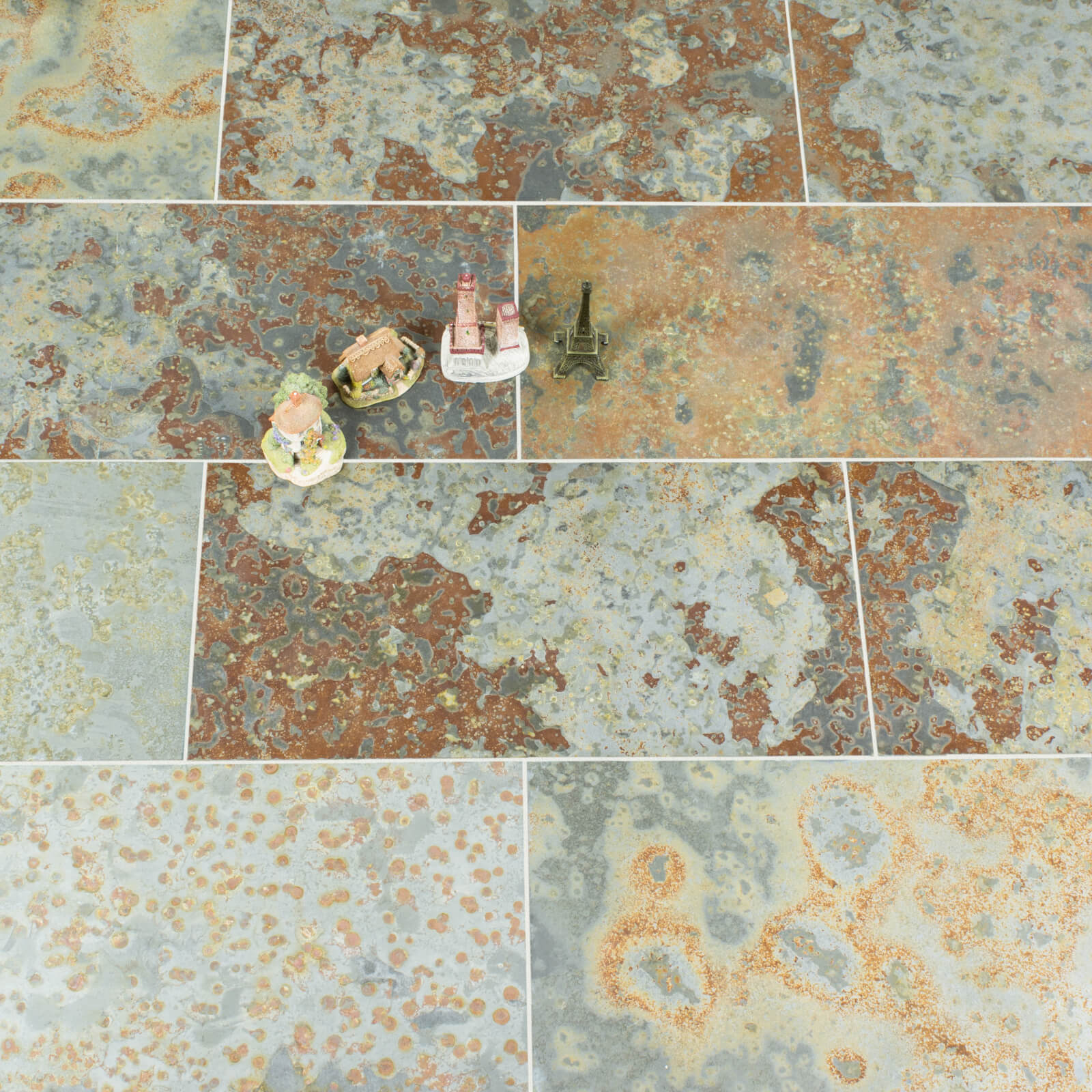 Brazilian Multicolour Slate Tile - Riven Brazilian Multicolour Slate Tile - Riven