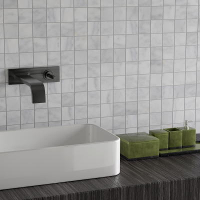 Carrara White Marble Mosaic Tile - Honed Carrara White Marble Mosaic Tile - Honed