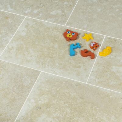 Premium Ivory Travertine Tile - Filled & Honed Premium Ivory Travertine Tile - Filled & Honed