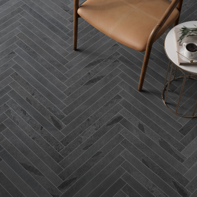 Brazilian Black Herringbone Slate Tile-Riven Brazilian Black Herringbone Slate Tile-Riven
