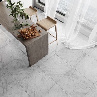 Carrara Classic Matt Porcelain Tile - Rectified Edge Carrara Classic Matt Porcelain Tile - Rectified Edge