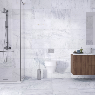 Carrara Mix Marble Tile-Honed Carrara Mix Marble Tile-Honed