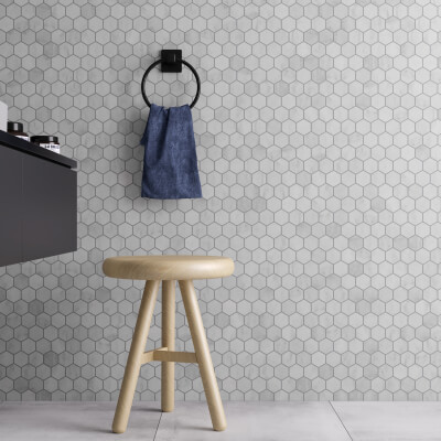 Carrara White Hexagon Marble Mosaic Tile-Polished Carrara White Hexagon Marble Mosaic Tile-Polished