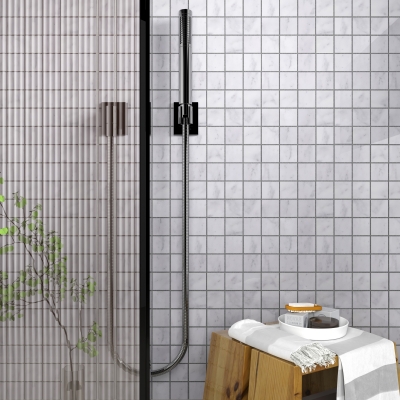 Carrara White Marble Mosaic Tile - Polished Carrara White Marble Mosaic Tile - Polished