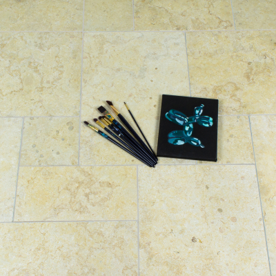 Jerusalem Antique Gold Limestone Tile-Tumbled