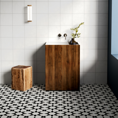 London Ivory Matt Porcelain Tile-Natural Edge