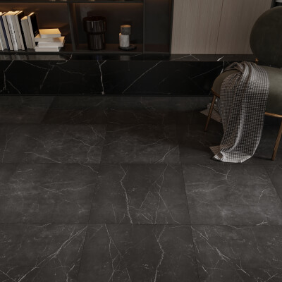 Nero Black Matt Porcelain Tile-Rectified Edge Nero Black Matt Porcelain Tile-Rectified Edge