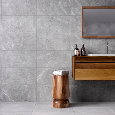 Oslo Silver Stone Effect Matt Porcelain Tile-Natural Edge Oslo Silver Stone Effect Matt Porcelain Tile-Natural Edge