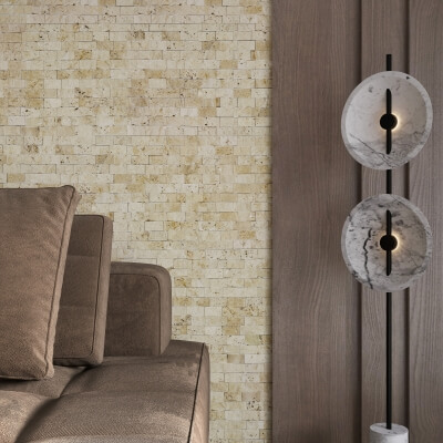 Premium Ivory Travertine Tile - Split Face Premium Ivory Travertine Tile - Split Face