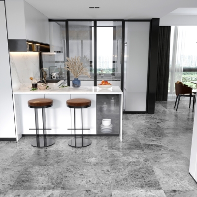 Silver Dark Grey Marble Tile - Honed Silver Dark Grey Marble Tile - Honed