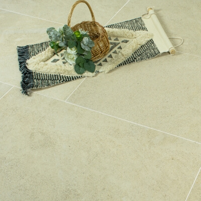 Targon Beige Limestone Tile - Brushed Targon Beige Limestone Tile - Brushed