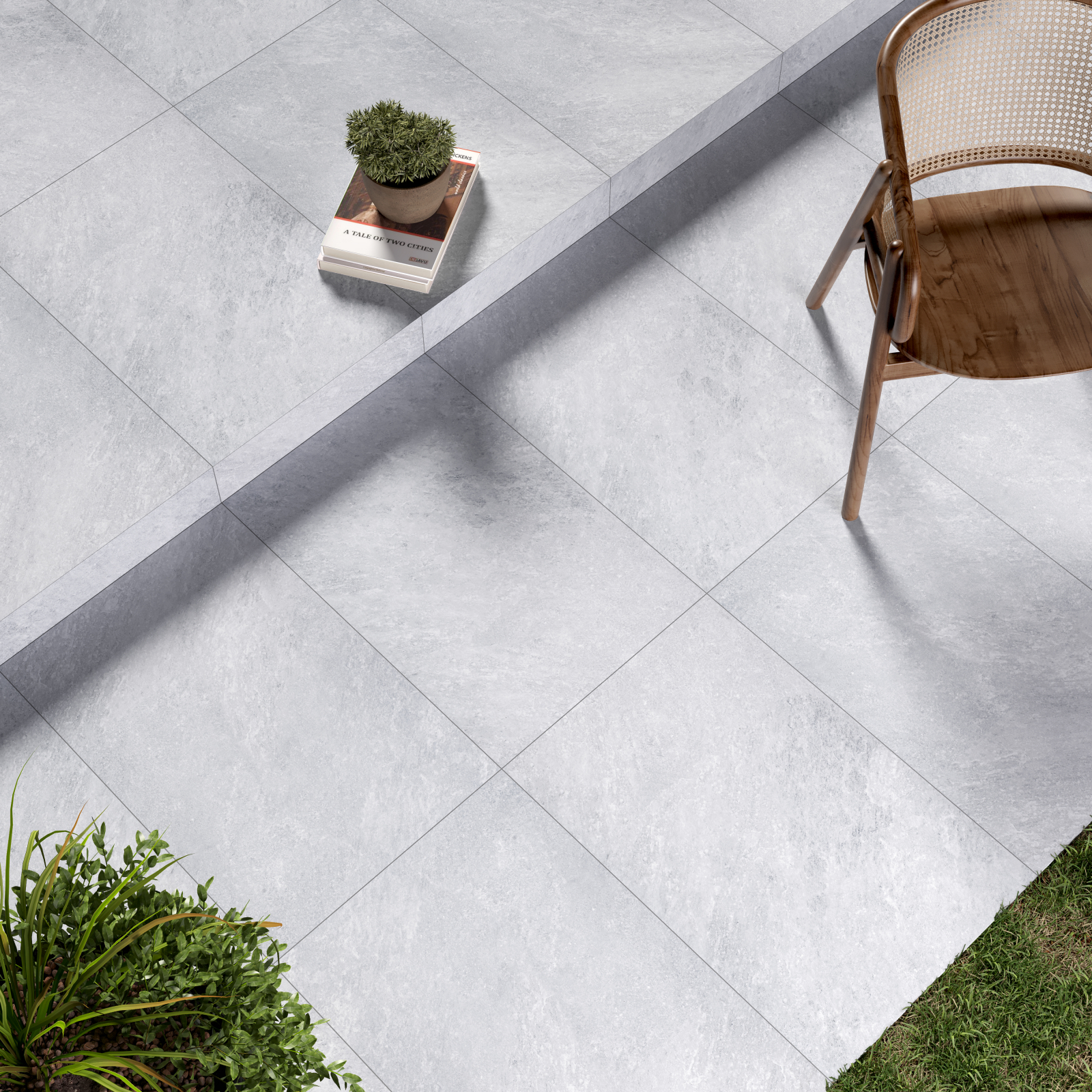 Moda Grey R11 Matt Porcelain Paving Tile-Rectified Edge Moda Grey R11 Matt Porcelain Paving Tile-Rectified Edge